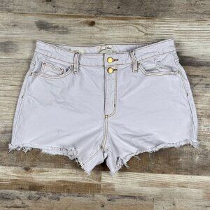 Universal Thread Vintage Midi Cut Off White Jean Shorts Size 12